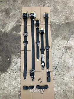 02-05 Lexus IS300 Black Seat Belt Set Complete OEM Driver Pass Left Right Buckle