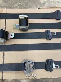 02-05 Lexus IS300 Black Seat Belt Set Complete OEM Driver Pass Left Right Buckle