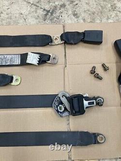 02-05 Lexus IS300 Black Seat Belt Set Complete OEM Driver Pass Left Right Buckle