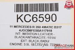 06-13 Mercedes W251 R350 R550 Rear Left 3rd Row Seat Belt Seatbelt Black OEM