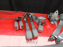 07 08 Nissan Sentra 2.0l Seat Belt Seatbelt Set Oem Gray