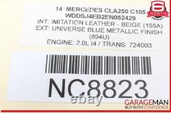 14-20 Mercedes W117 CLA250 Corbeau Front Racing Seat Belt Seatbelt Harness OEM