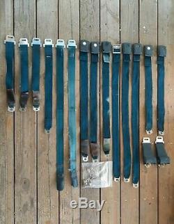 1968 1969 Ford Fairlane Torino Ranchero Seat Belt Set With Shoulder Harness Blue