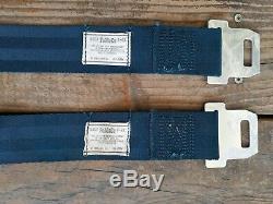 1968 1969 Ford Fairlane Torino Ranchero Seat Belt Set With Shoulder Harness Blue