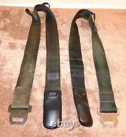 1968 1969 Mustang Fastback Coupe Cougar ORIG BLACK SHOULDER HARNESS SEAT BELTS