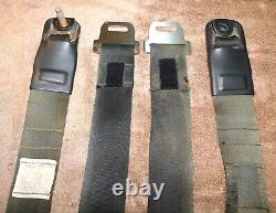 1968 1969 Mustang Fastback Coupe Cougar ORIG BLACK SHOULDER HARNESS SEAT BELTS