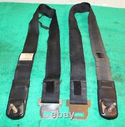 1968 1969 Mustang Mach 1 Boss Cougar Xr7 ORIG BLACK SHOULDER HARNESS SEAT BELTS