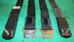 1968 1969 Mustang Mach 1 Boss Cougar Xr7 ORIG BLACK SHOULDER HARNESS SEAT BELTS