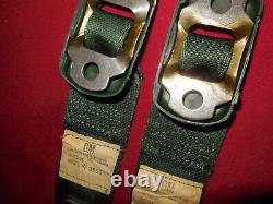 1968 72 Chevelle SS GTO Cutlass 442 Skylark GS green shoulder harness belts GM