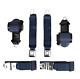 1970-73 Chevy Corvette Dark Blue 3 Point Seat Belts Retractable Shoulder Harness