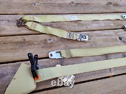 1970's GM Cadillac Eldorado Convertible FRONT Seat Belt SET -6 Pieces GOLD VGC