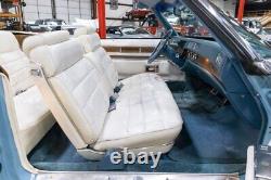 1970's GM Cadillac Eldorado Convertible FRONT Seat Belt SET MED BLUE EC