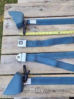 1970's GM Cadillac Eldorado Convertible FRONT Seat Belt SET MED BLUE EC