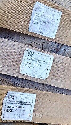 1970's GM Cadillac Eldorado Convertible REAR SET Seat Belts TAN / BUCKSKIN EC