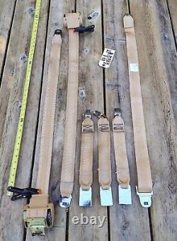 1970's GM Cadillac Eldorado Convertible REAR SET Seat Belts TAN / BUCKSKIN EC