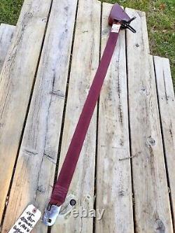 1970's GM Cadillac Eldorado FRONT PASSENGER Seat Belt Retractor BURGUNDY VGC