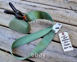 1970's GM Cadillac Eldorado FRONT PASSENGER Seat Belt Retractor GREEN VGC