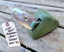 1970's GM Cadillac Eldorado FRONT PASSENGER Seat Belt Retractor GREEN VGC