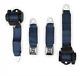 1978-82 Chevrolet Corvette Blue 3 Point Seat Belts Retractable Shoulder Harness