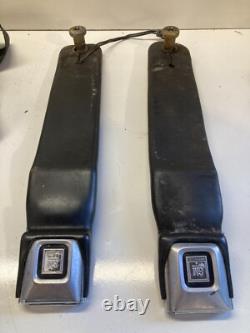 1984-1996 Corvette C4 Coupe Black Seat Belt Set Retractor Harness Lh Rh