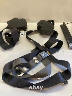 1984-1996 Corvette C4 Coupe Black Seat Belt Set Retractor Harness Lh Rh