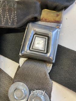 1984-1996 Corvette C4 Coupe Black Seat Belt Set Retractor Harness Lh Rh