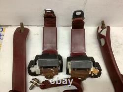 1988 -1993 CADILLAC Deville Seat Belt ASSEMBLY SET BURGANDY OEM