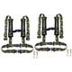 1Pair 2in 4-Point Car Harness Sport Quick Release Safety Seat Belt+Shoulder Pad