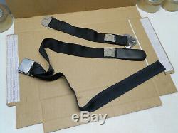 1 1968 Corvette Orig Black Seat Belt Shoulder Harness Complete #a85 Option L88
