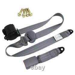 1/2Set Retractable 3 Point Car Safety Seat Belt Lap & Diagonal withRelease Camlock