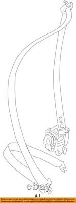 2008 Subaru Impreza OEM Used Silver Seat Belt 64621FG000JI 96K Miles