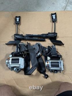 2019-2025 GMC SIERRA CHEVY SILVERADO LH & RH SEATBELTS BELTS BLACK WithTensioners