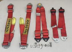 2022 Ferrari 488 Evo Challenge Sabelt Seat Belt Harness OEM Assembly Red EVO