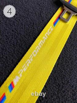 20M Car Seat Safety Belt For Bmw M Black Blue Yellow Red Green Grey Beige