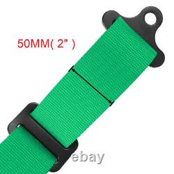 2PCS 2IN Straps 4 Point Safety Harness Gray Racing Seat Belts For ATV UTV Go-Kar