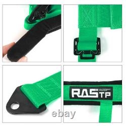 2PCS 2IN Straps 4 Point Safety Harness Gray Racing Seat Belts For ATV UTV Go-Kar