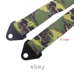 2PCS 2 4Point Racing Car Harness Sport Quick Release Safety Universal Seat Belt