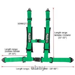 2PCS 2 Straps 4 Point Safety Harness Gray Racing Seat Belts For ATV UTV Go-Kar