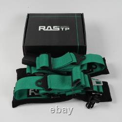 2PCS 2 Straps 4 Point Safety Harness Gray Racing Seat Belts For ATV UTV Go-Kar