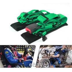 2PCS 2 Straps 4 Point Safety Harness Gray Racing Seat Belts For ATV UTV Go-Kar