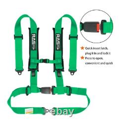 2PCS 2 Straps 4 Point Safety Harness Gray Racing Seat Belts For ATV UTV Go-Kar