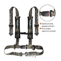 2PCS Camouflage 4 Point Safety Harness Racing Seat Belts For ATV UTV Go-Kart