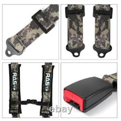 2PCS Camouflage 4 Point Safety Harness Racing Seat Belts For ATV UTV Go-Kart