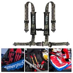 2PCS Camouflage 4 Point Safety Harness Racing Seat Belts For ATV UTV Go-Kart