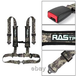2PCS Camouflage 4 Point Safety Harness Racing Seat Belts For ATV UTV Go-Kart