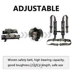2PCS Camouflage 4 Point Safety Harness Racing Seat Belts For ATV UTV Go-Kart