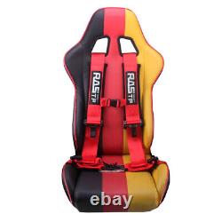 2PCS Red 3inch 4 Point Quick Release Safety Seat Belt Harness+Shoulder Pads