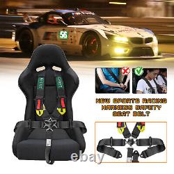2Set 5 Point Racing Harness Camlock Quick Release Safety Seat Belt ATV UTV Black