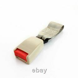 2Sets 2 Point Fixed Harness Safety Seat Belt Clip Beige Retractable Auto