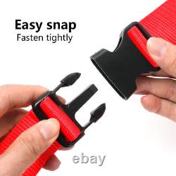 2X 2 Red Universal 4 Point Safety Harness Racing Seat Belts For ATV UTV Go-Kart